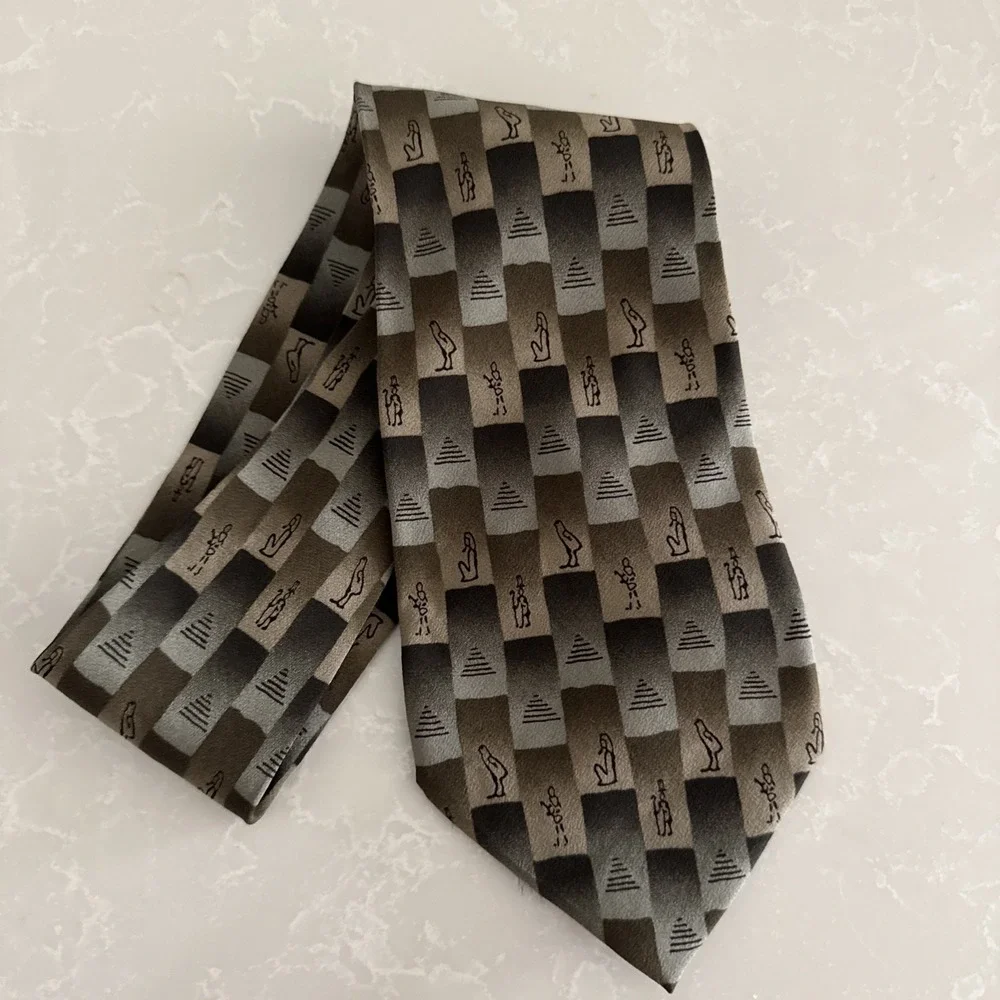 Grateful Dead‎ Neck Tie Hieroglyphics 100% Silk 1996